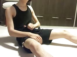Big cock wank session