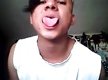 Wanking with my hard latino cock