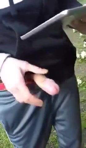 Twink bareback cock fun behind the bush
