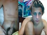 Freunde teilen webcam-spaß