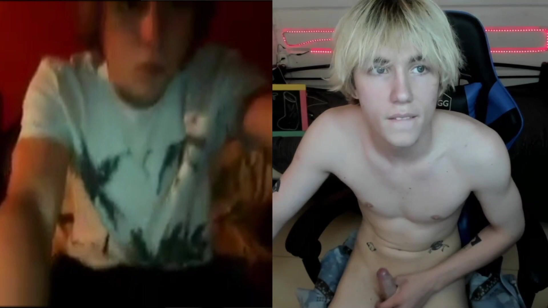Webcam-freunde teilen rohen sex mit heißen jungs mit großen schwänzen