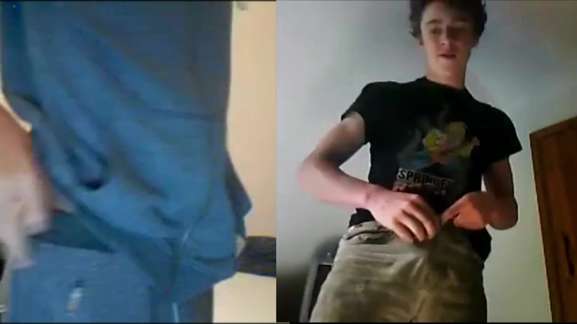 Webcam-jungs zeigen live-cam-action