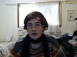 Cute gay teen boy busts a nut on webcam