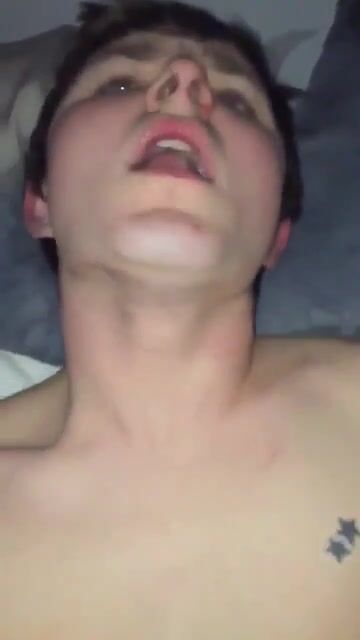 Black cock for white twink boy on cam