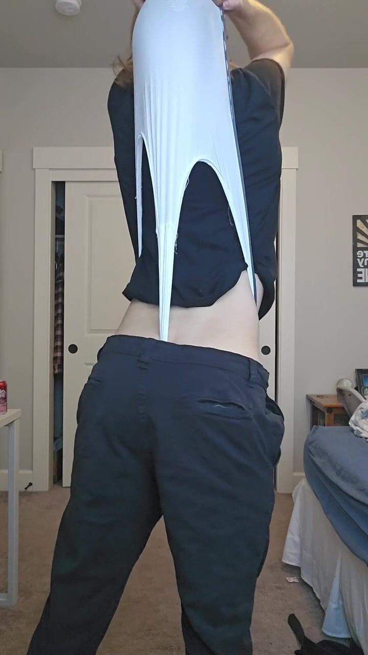 Twink wedgie in white briefs