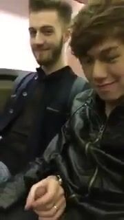 White daddy jerks gaysian twink on metro