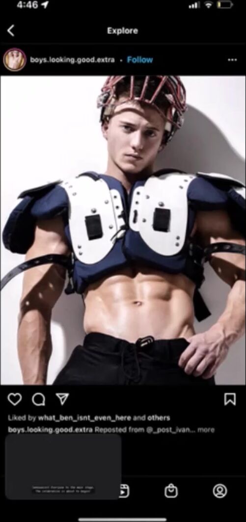 American football twink gets tackled by daddy's hard cock