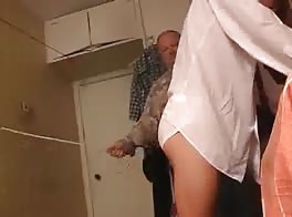 Young boy gets spanked hard