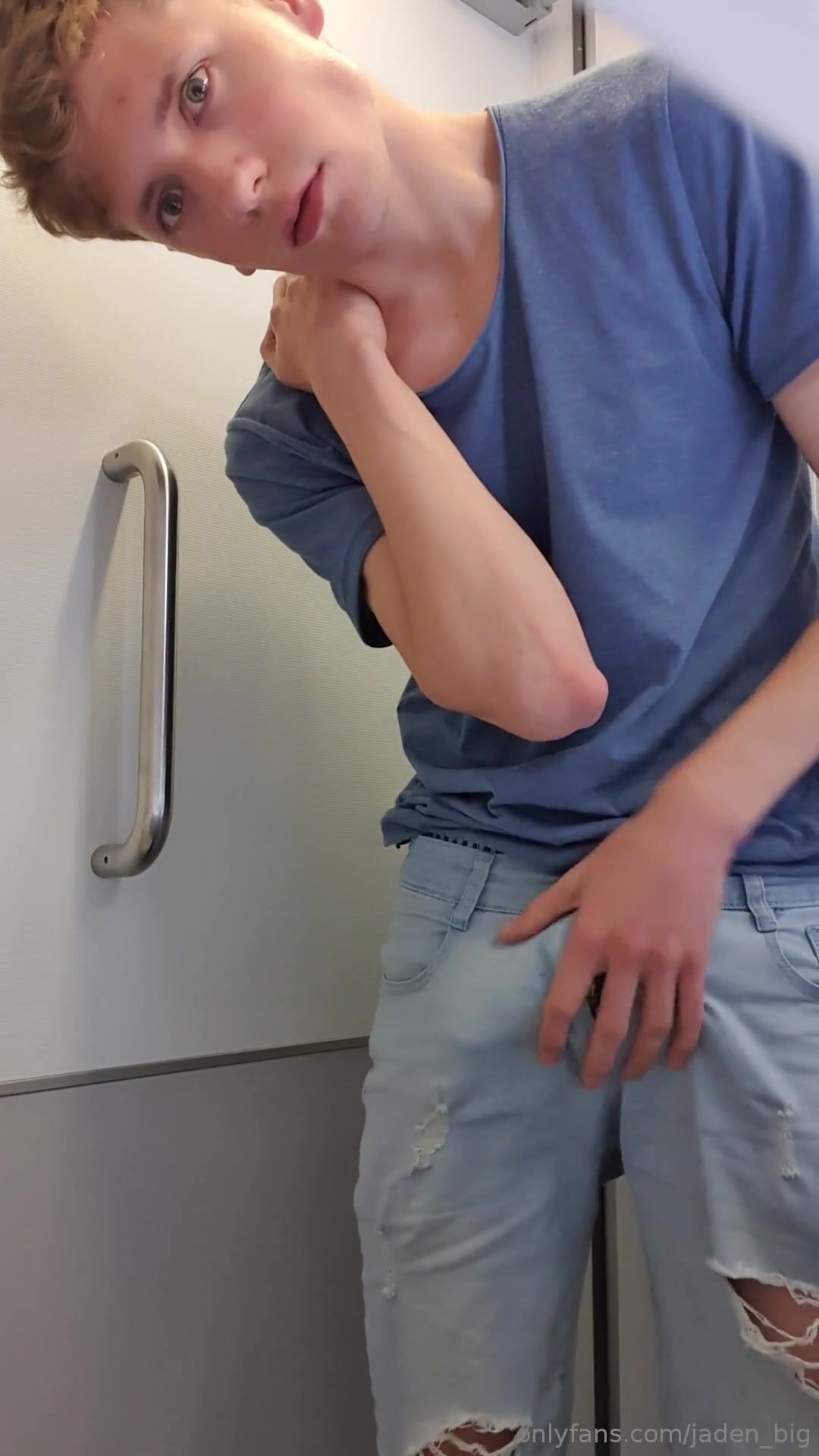 Jaden's big cock cums hard