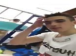 Naked young soccer player exposed in locker room