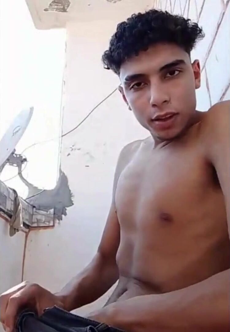 Young verbal egyptian on the balcony